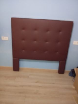 Cabezal cama 135cm marrón