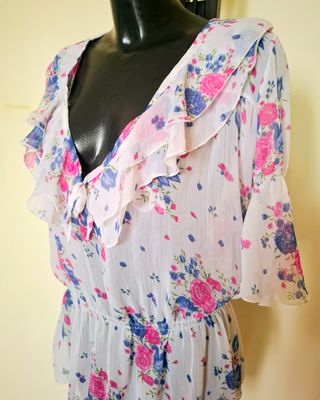 Blusa Top Floreale Vintage
