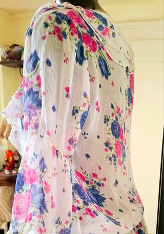 Blusa Top Floreale Vintage