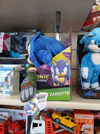 Sonic Prime peluche zainetto Netflix
