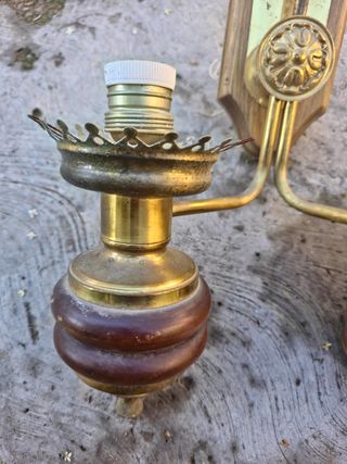 Aplique pared latón clásico