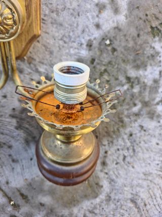 Aplique pared latón clásico