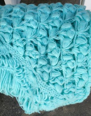 Toquilla tejida a crochet - Verde agua