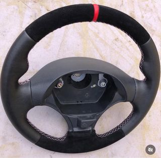tapiceria volante deportivo piel/ante
