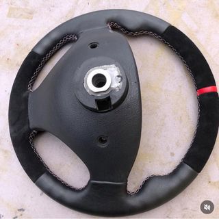 tapiceria volante deportivo piel/ante