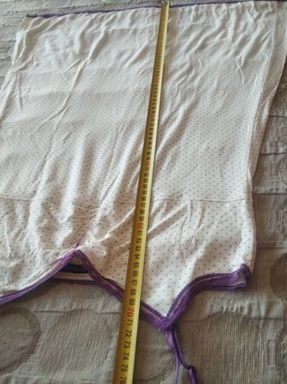 Camisón beige lunares morados