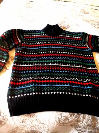 Jersey de lana con cenefas