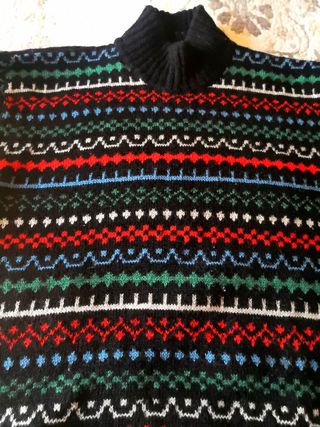 Jersey de lana con cenefas