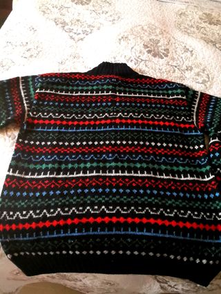 Jersey de lana con cenefas