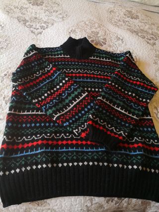 Jersey de lana con cenefas