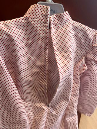 Vestido niña chulapa - Rojo y blanco - 6-9 años