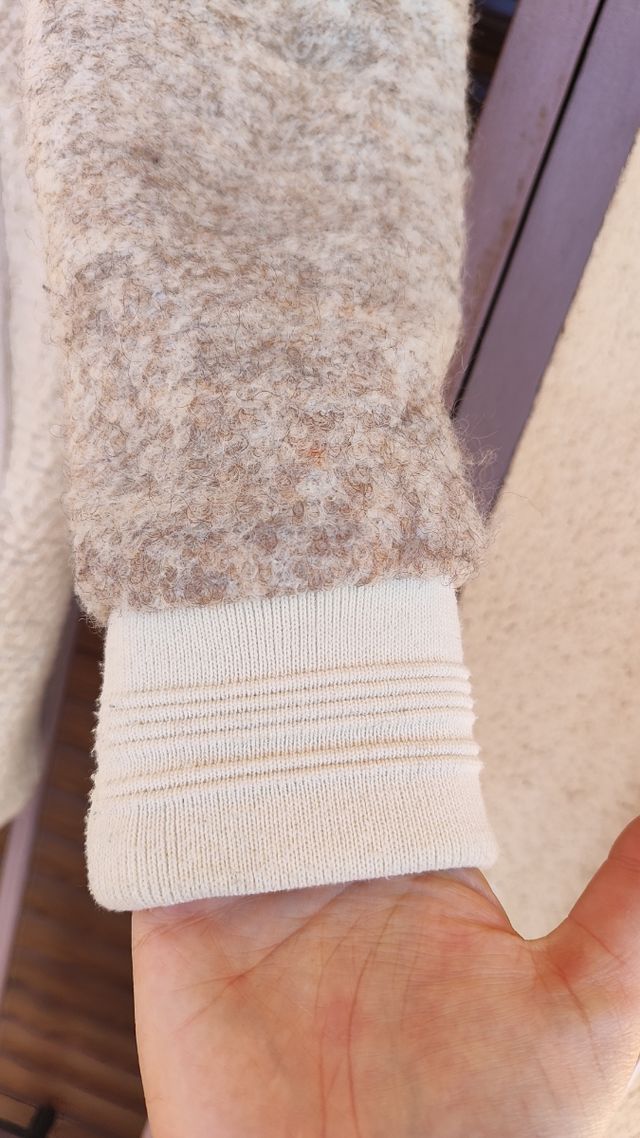 Abrigo lana Pull&Bear beige