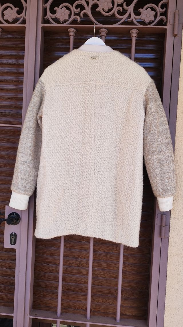 Abrigo lana Pull&Bear beige