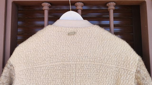 Abrigo lana Pull&Bear beige