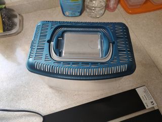 Acuario con manta térmica