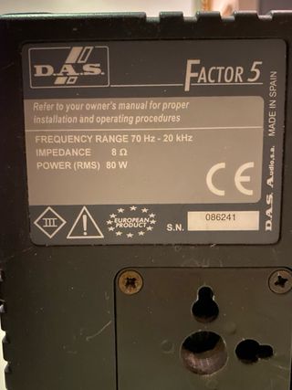 ALTAVOZ DAS FACTOR 5