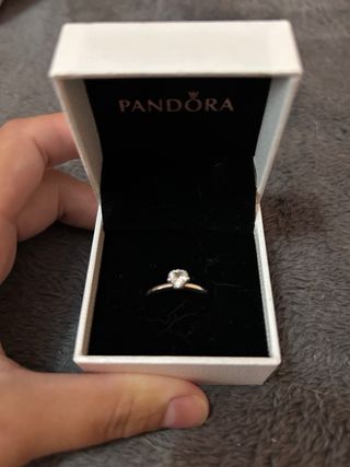 Anillo Pandora corazón plata S925