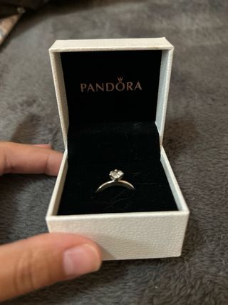Anillo Pandora corazón plata S925