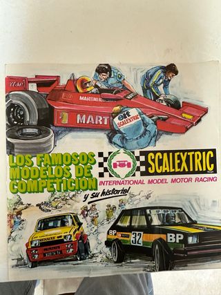 Dos Folleto Scalextric Coches Competición