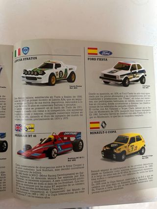 Dos Folleto Scalextric Coches Competición