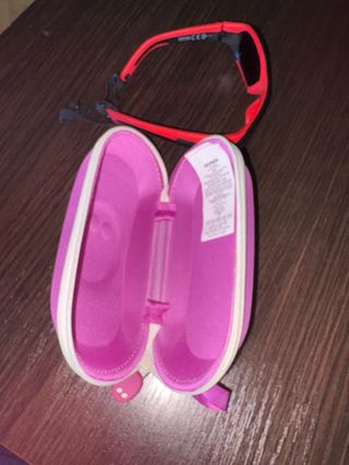 Gafas de sol de montaña niño con funda y sujeción