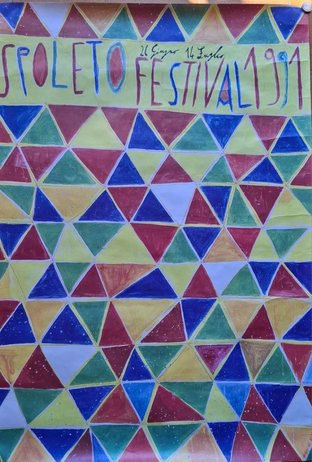 Manifesto Spoleto Festival 1991 Nicola De Maria