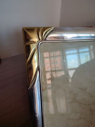 Marco foto plata y dorado