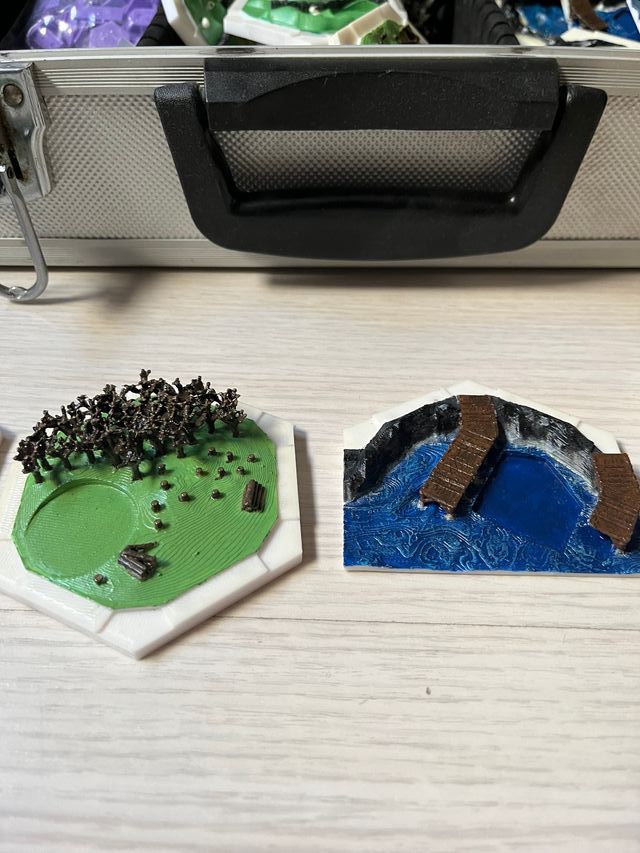 Catan 3D hecho y pintado a mano