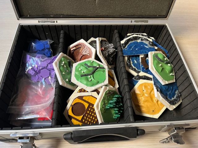 Catan 3D hecho y pintado a mano