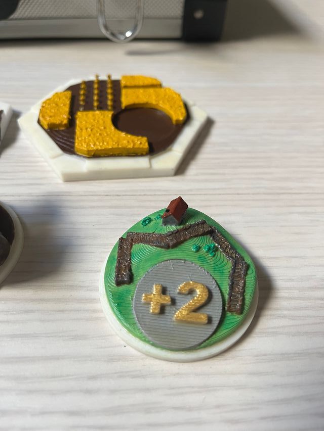 Catan 3D hecho y pintado a mano