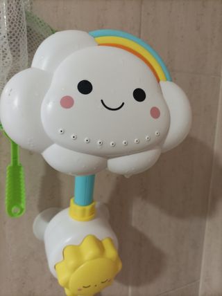 Juguete ducha y huevo pollito para bañera
