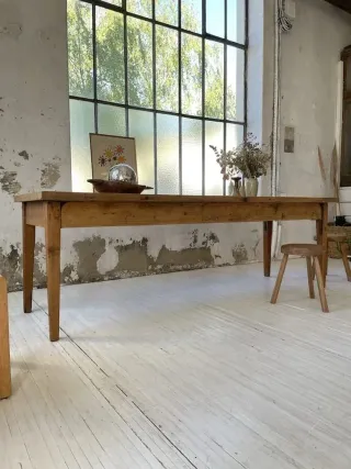 Mesa madera 2 metros rústica