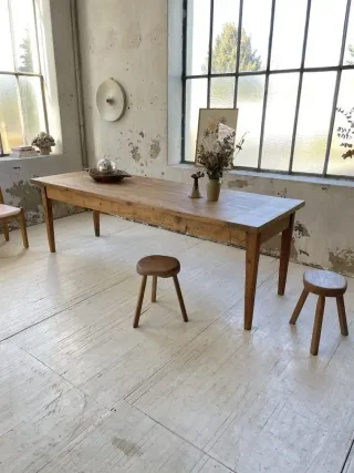 Mesa madera 2 metros rústica