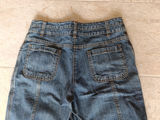 Pantalón vaquero pirata para mujer