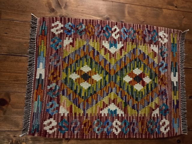 Kilim in lana fatto a mano 60x40cm