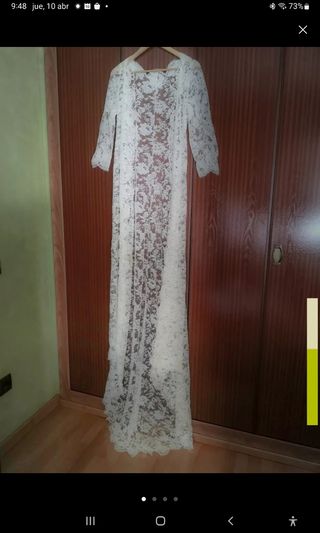 Abrigo vestido de novia. 