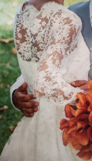 Abrigo vestido de novia. 
