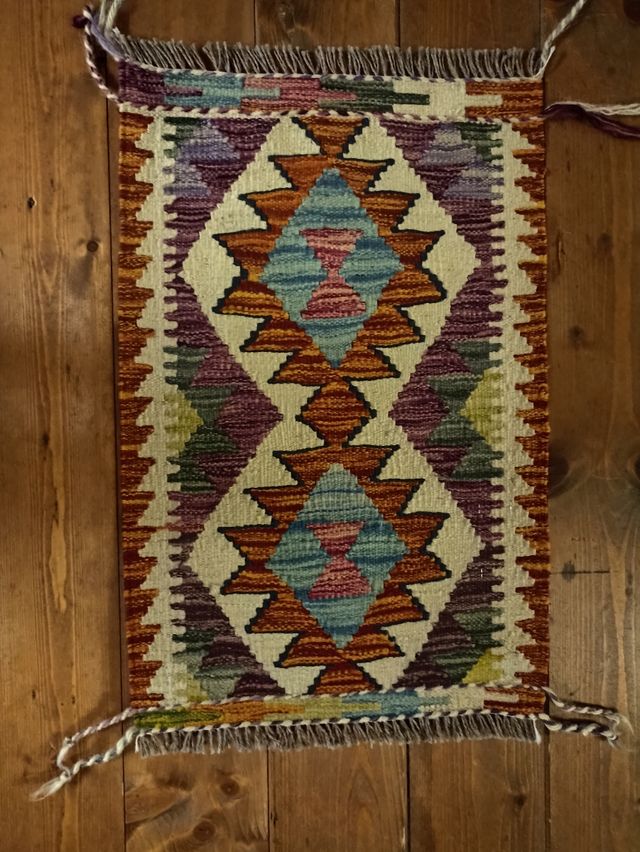 Kilim afgano 60x40 multicolor