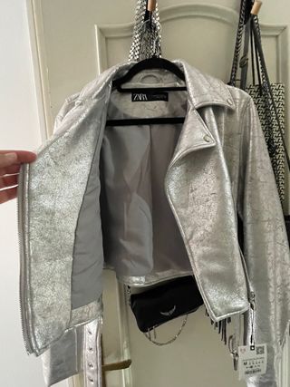 Chaqueta sin estrenar Zara metalizada M