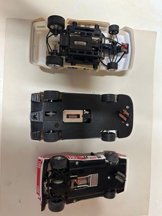 3 Coches Scalextric: Mercedes, Ferrari, Lancia