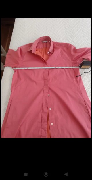 Vestido camisero  Caliban Coral - Talla 42