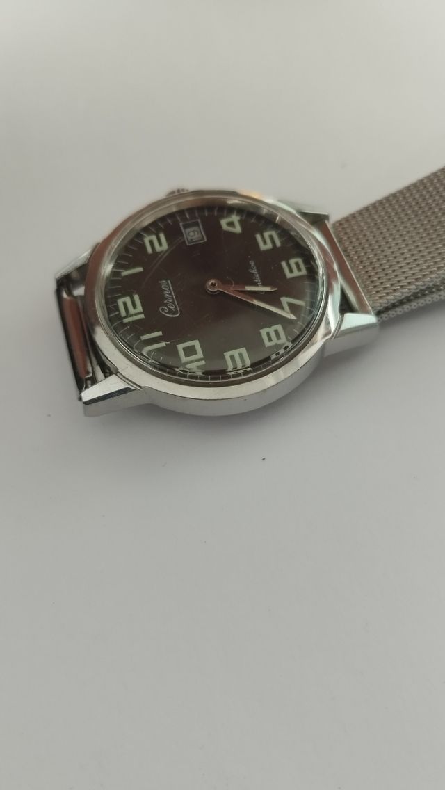 Vintage reloj Cernos de cuerda funcionando 34.50mm