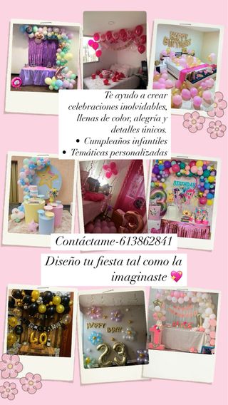 Decoración fiestas - Globos, arcos