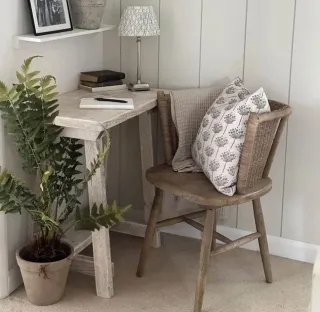 Mesa escritorio madera maciza rustica