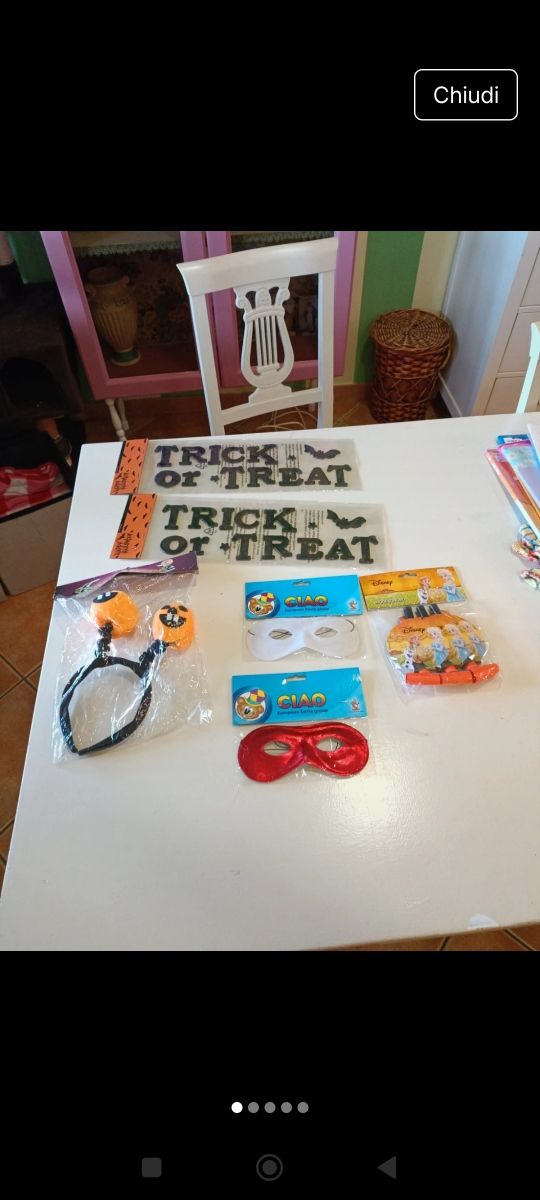 Decorazioni Halloween: Maschere e Cappelli