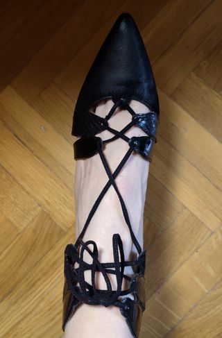 Zapatos Zara negros tacón 39