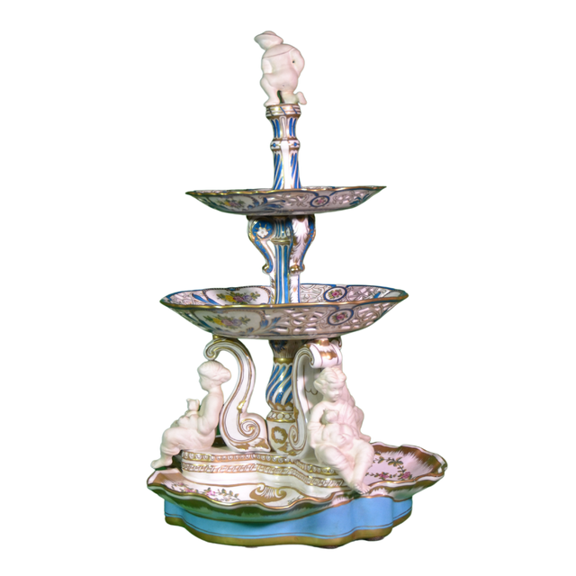 Centro Mesa Francés 3 Niveles Querubines