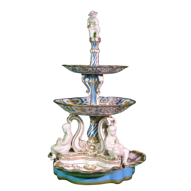 Centro Mesa Francés 3 Niveles Querubines