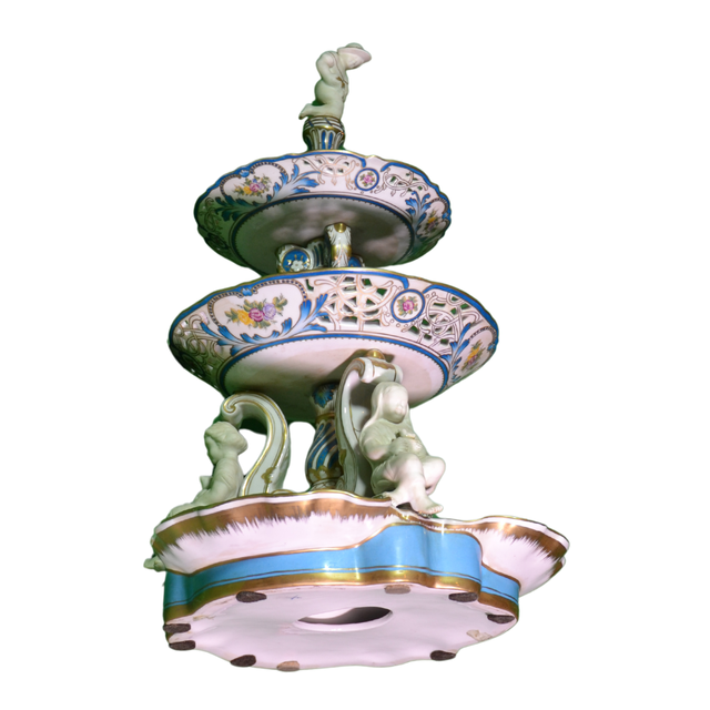 Centro Mesa Francés 3 Niveles Querubines