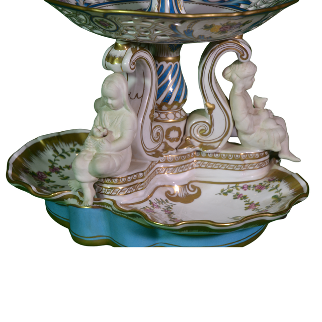 Centro Mesa Francés 3 Niveles Querubines